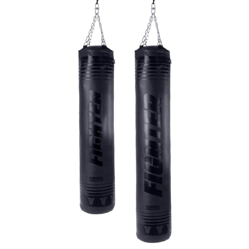 Sac de frappe de boxe Fighter XTR 150 à 180 cm - noir/or