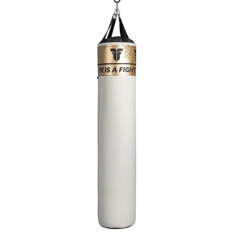 Sac de boxe Fighter Fitness 120 à 150 cm, noir/blanc