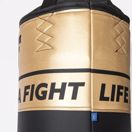Sac de boxe Fighter Fitness 120 à 150 cm, noir/blanc
