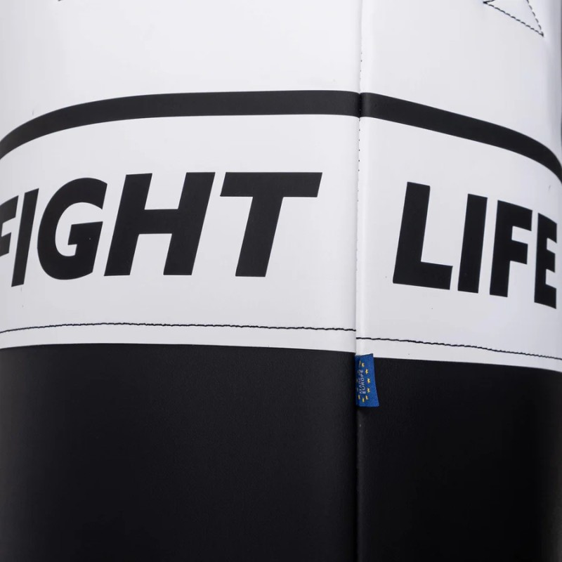 Sac de boxe Fighter Fitness 120 à 150 cm, noir/blanc