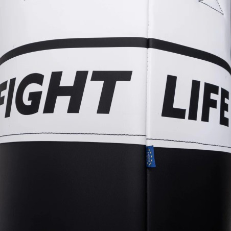 Sac de boxe Fighter Fitness 120 à 150 cm, noir/blanc