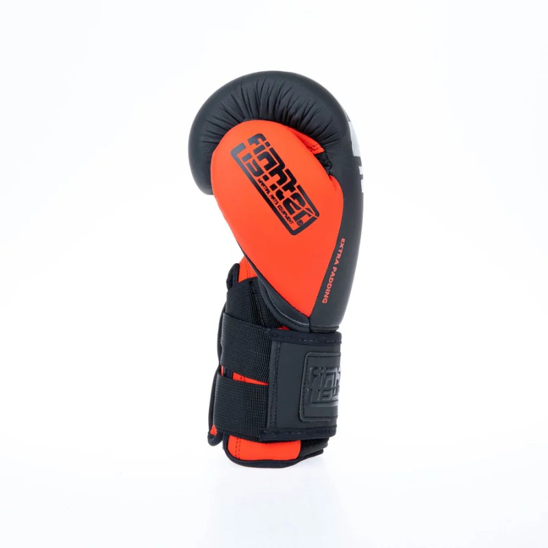 Gants de boxe Fighter Secure Fit - noir/or