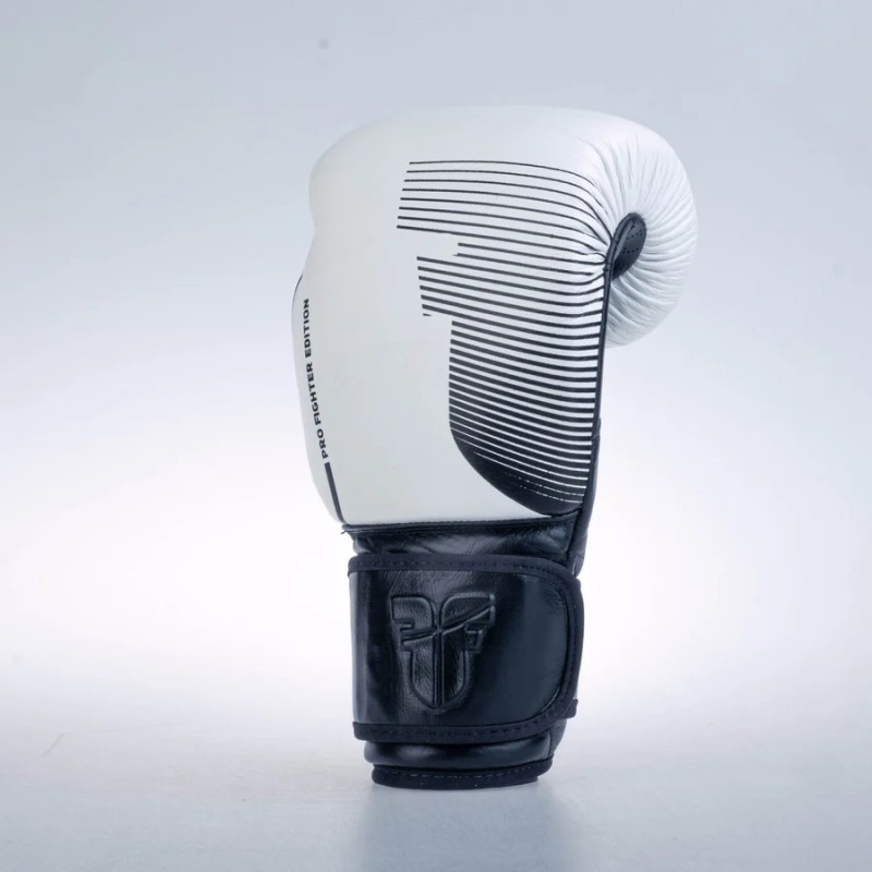 Gants de boxe Fighter Pro - blancs, FBG-PRO-001
