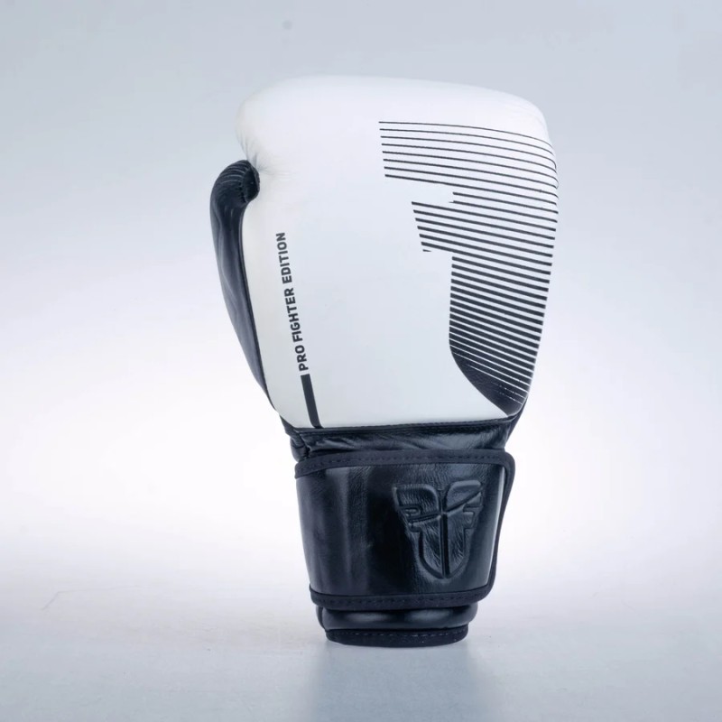 Gants de boxe Fighter Pro - blancs, FBG-PRO-001