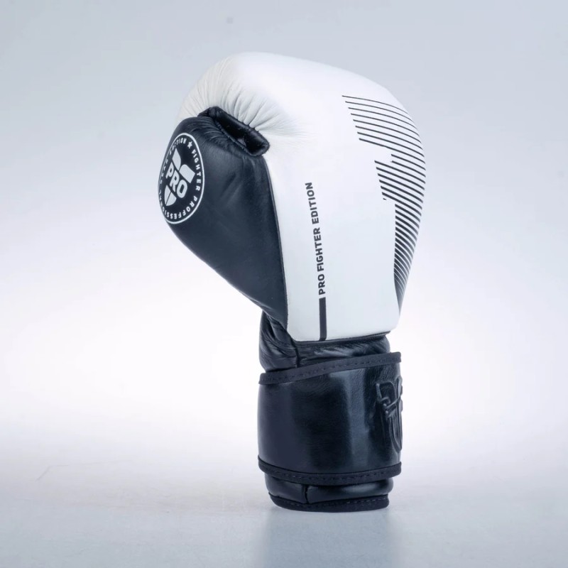 Gants de boxe Fighter Pro - blancs, FBG-PRO-001