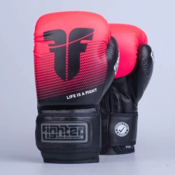 Gants de boxe Fighter Training PU - noir/or, FBG-TRP-001
