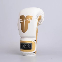 Gants de boxe Fighter Training PU - noir/or, FBG-TRP-001