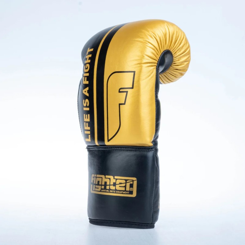 Gants de boxe de compétition Fighter - bleu, FBGF-002BL