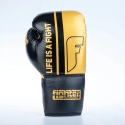 Gants de boxe de compétition Fighter - bleu, FBGF-002BL