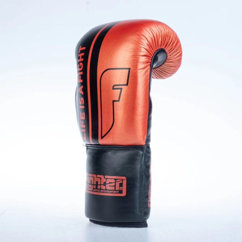 Gants de boxe de compétition Fighter - bleu, FBGF-002BL