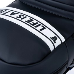 Sac à dos Fighter en similicuir - noir