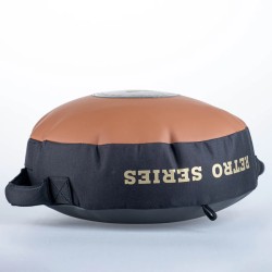 Cible ronde rétro pour combattant - marron