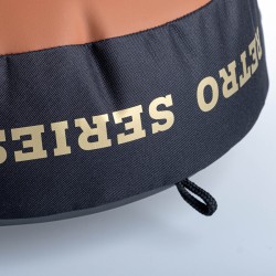 Cible ronde rétro pour combattant - marron