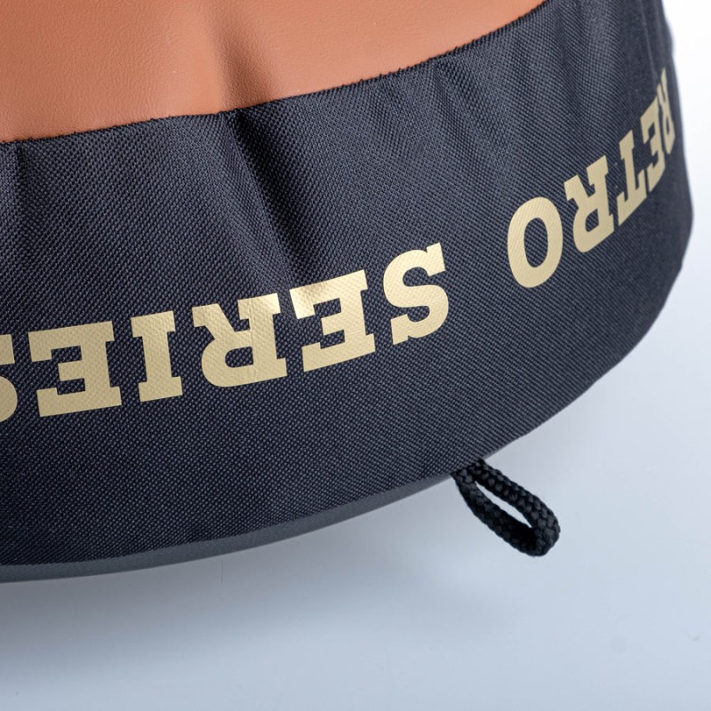 Cible ronde rétro pour combattant - marron