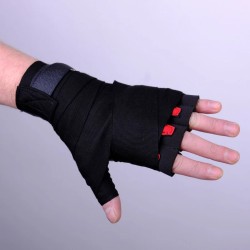 Bandages pour les mains Fighter Gel - noir, FGWN-001BB