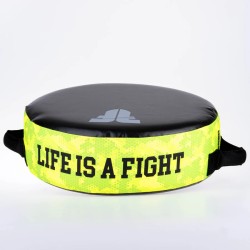 Bouclier rond de combat – La vie est un combat – Camouflage vert, FKSH-31