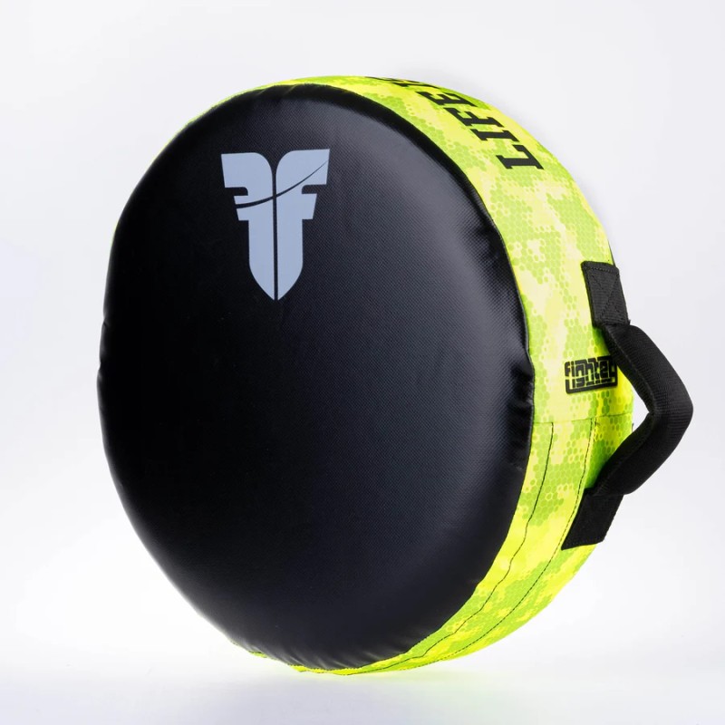 Bouclier rond de combat – La vie est un combat – Camouflage vert, FKSH-31