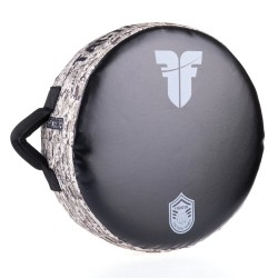 Bouclier rond de combat – La vie est un combat – Camouflage vert, FKSH-31