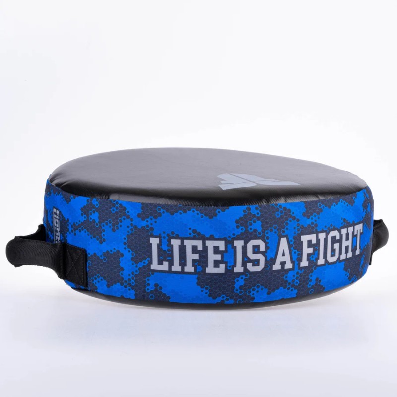 Bouclier rond de combat – La vie est un combat – Camouflage vert, FKSH-31