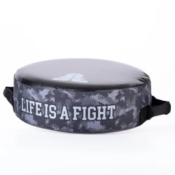 Bouclier rond de combat – La vie est un combat – Camouflage vert, FKSH-31