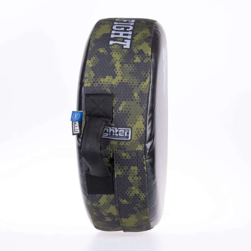 Bouclier rond de combat – La vie est un combat – Camouflage vert, FKSH-31