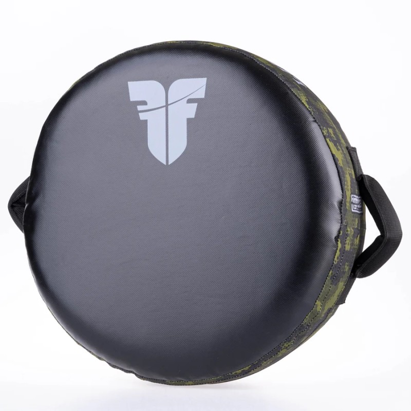 Bouclier rond de combat – La vie est un combat – Camouflage vert, FKSH-31