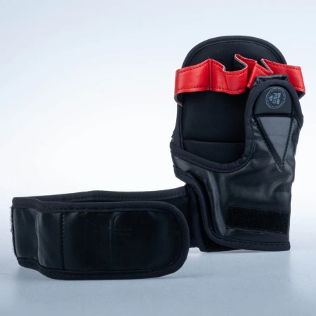 Gants de MMA Fighter Pro PU - noir, FMG-PRO-001
