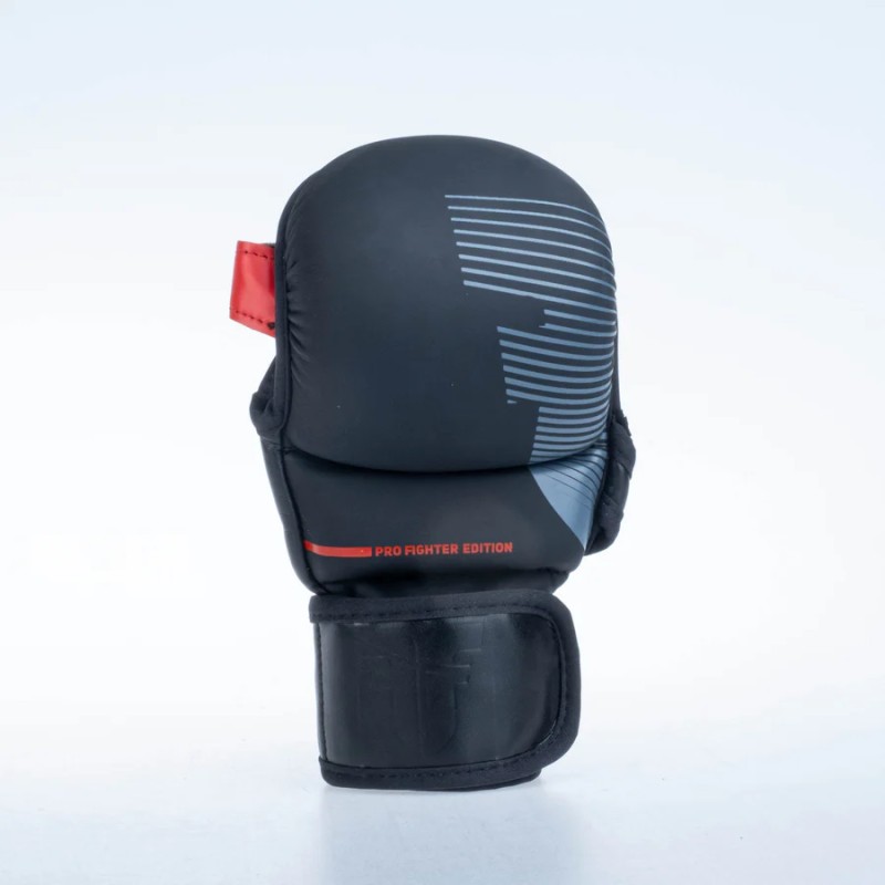 Gants de MMA Fighter Pro PU - noir, FMG-PRO-001