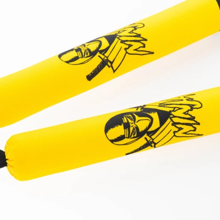 Nunchaku souple de combat - Dragon - jaune