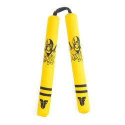 Nunchaku souple de combat - Dragon - jaune