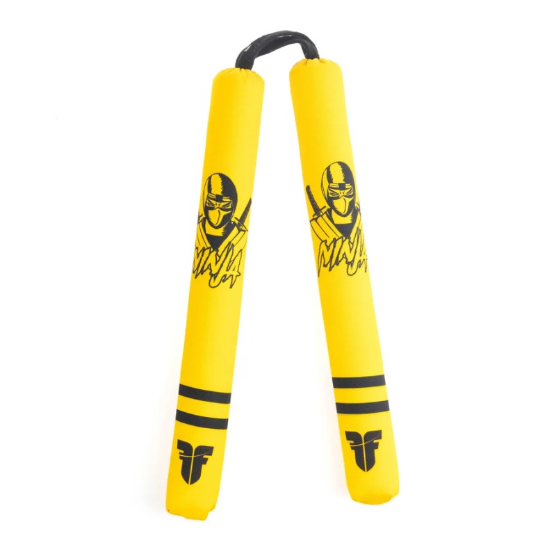 Nunchaku souple de combat - Dragon - jaune
