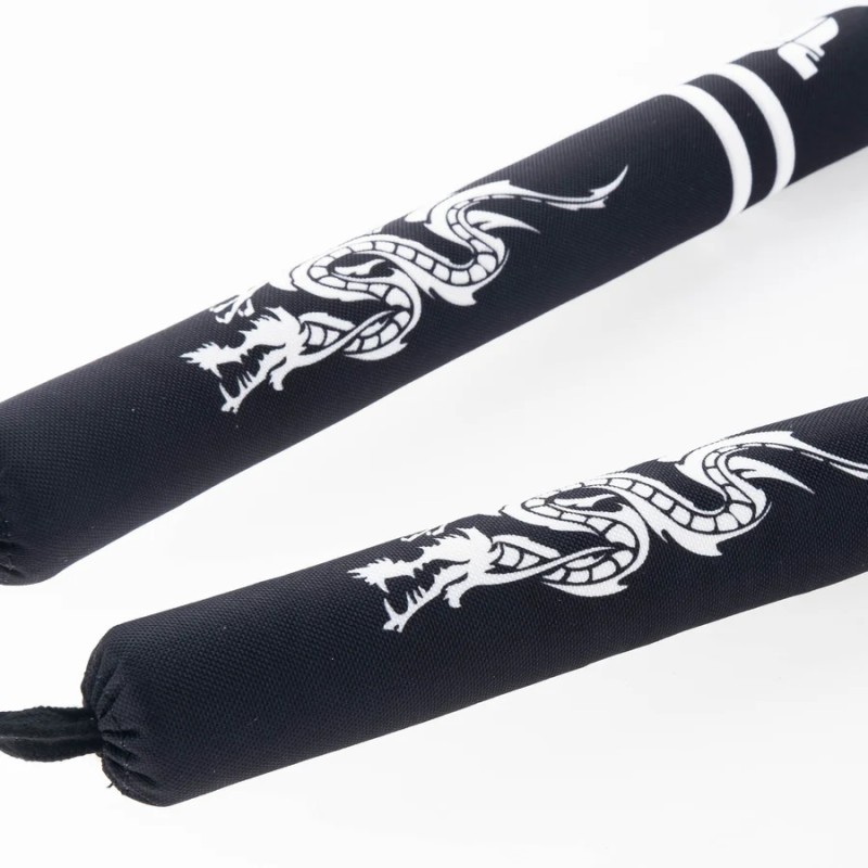 Nunchaku souple de combat - Dragon - jaune