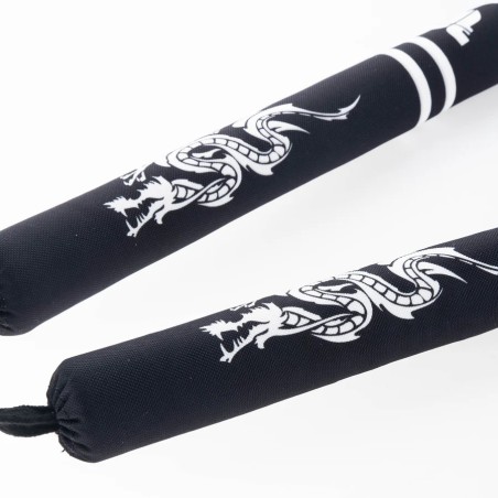 Nunchaku souple de combat - Dragon - jaune