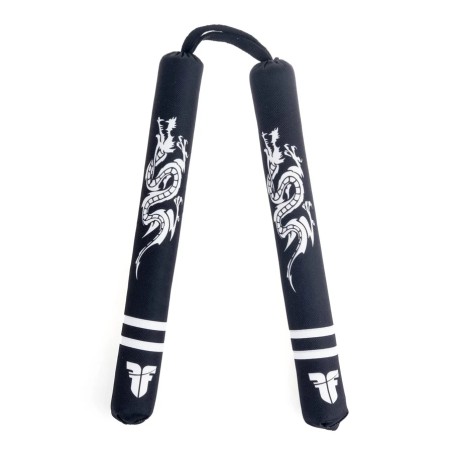 Nunchaku souple de combat - Dragon - jaune