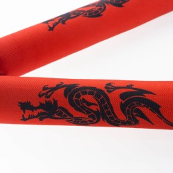 Nunchaku souple de combat - Dragon - jaune