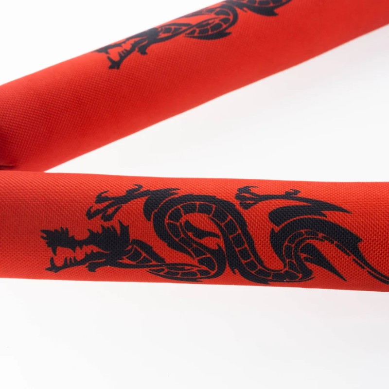 Nunchaku souple de combat - Dragon - jaune