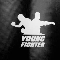 Sac de boxe autoportant Fighter YOUNG - blanc/rose
