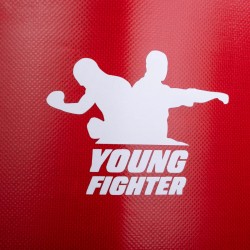 Sac de boxe autoportant Fighter YOUNG - blanc/rose