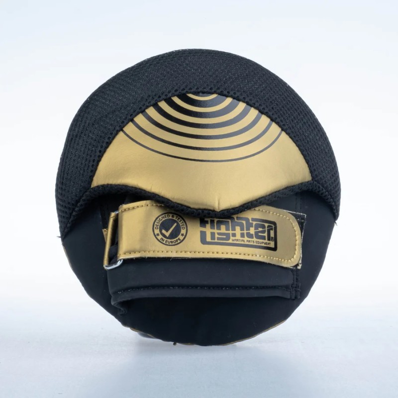 Bouclier rond Fighter Pro, petit format, noir/or, FSMPR-001-BG