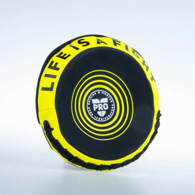 Bouclier rond Fighter Pro, petit format, noir/or, FSMPR-001-BG