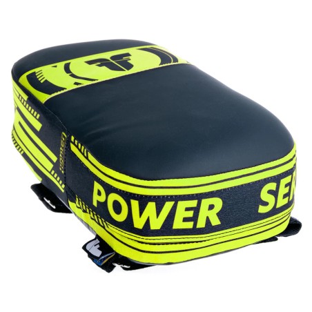 Bouclier de combat thaïlandais MAXI - Série Power - noir/jaune fluo