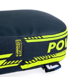 Bouclier de combat thaïlandais MAXI - Série Power - noir/jaune fluo