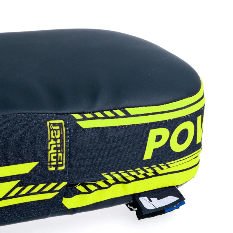 Bouclier de combat thaïlandais MAXI - Série Power - noir/jaune fluo