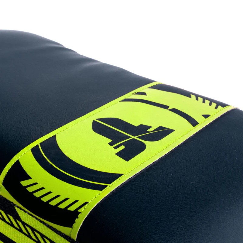 Bouclier de combat thaïlandais MAXI - Série Power - noir/jaune fluo