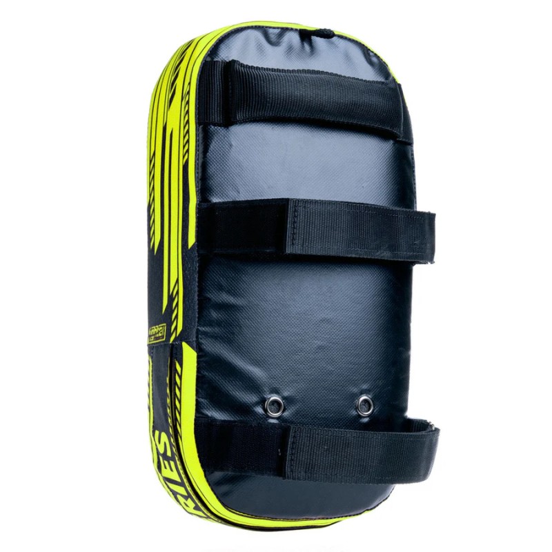 Bouclier de combat thaïlandais MAXI - Série Power - noir/jaune fluo