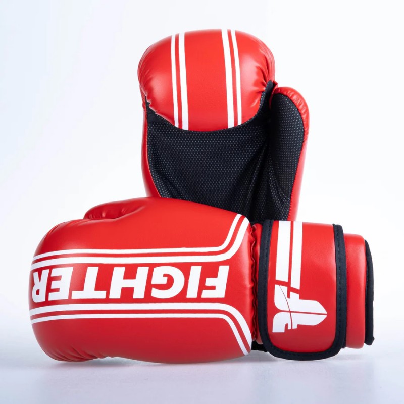 Gants de combat ouverts à rayures - Édition SGP - rouge
