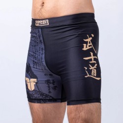 Short de compression MMA Fighter Samurai - noir/or, FCSM-01-SAM