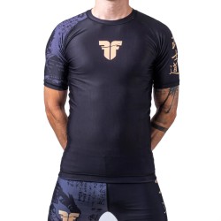 Rashguard de combat Samurai à manches courtes - noir/or, FRSG-SAM-01-SS