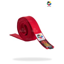 CEINTURE ADULTE WKF HAUT DE GAMME 285 ROUGE