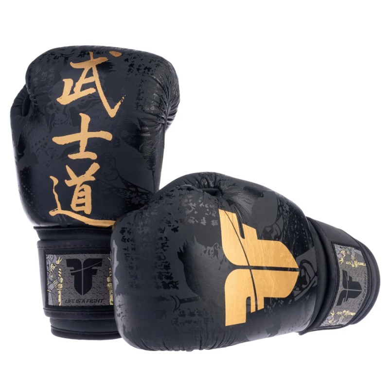 Gants boxe Samurai Fighter Noir / Or